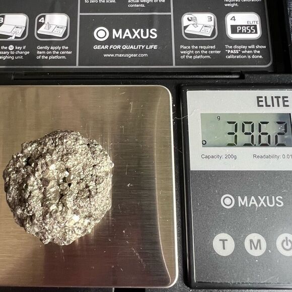 Pyrite Cluster Nugget Natural Rock (#3) - Picture 9 of 9